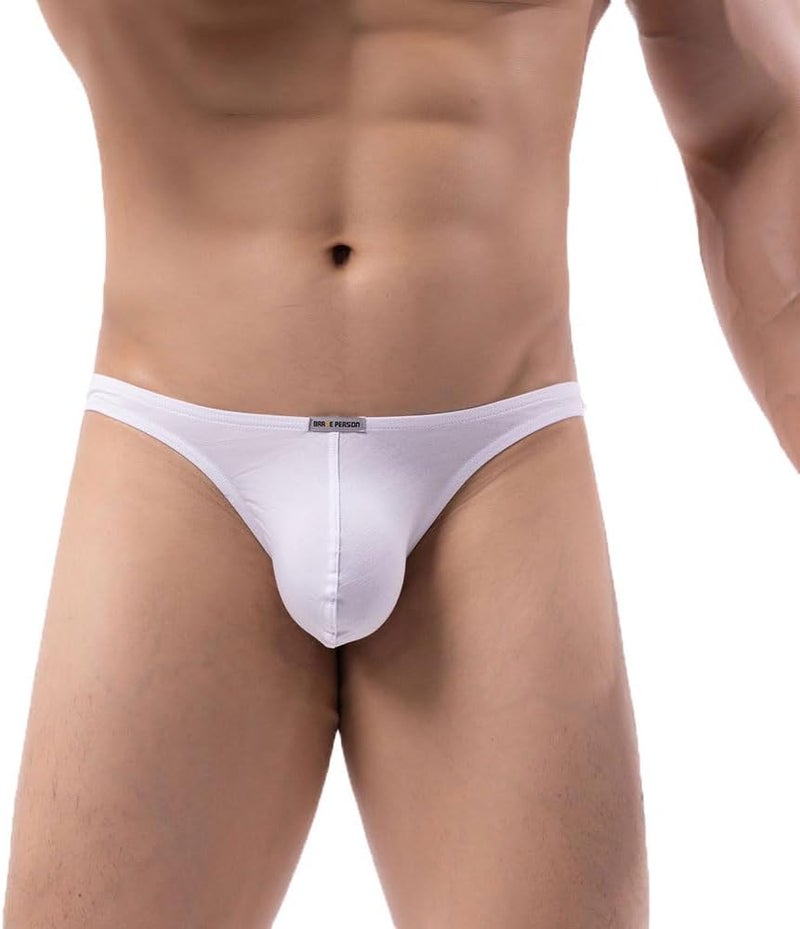 Summer Code Men's Thong G-String Underwear Soft Stretch Comfortable Brief Bulge Pouch Underwear - Image 3